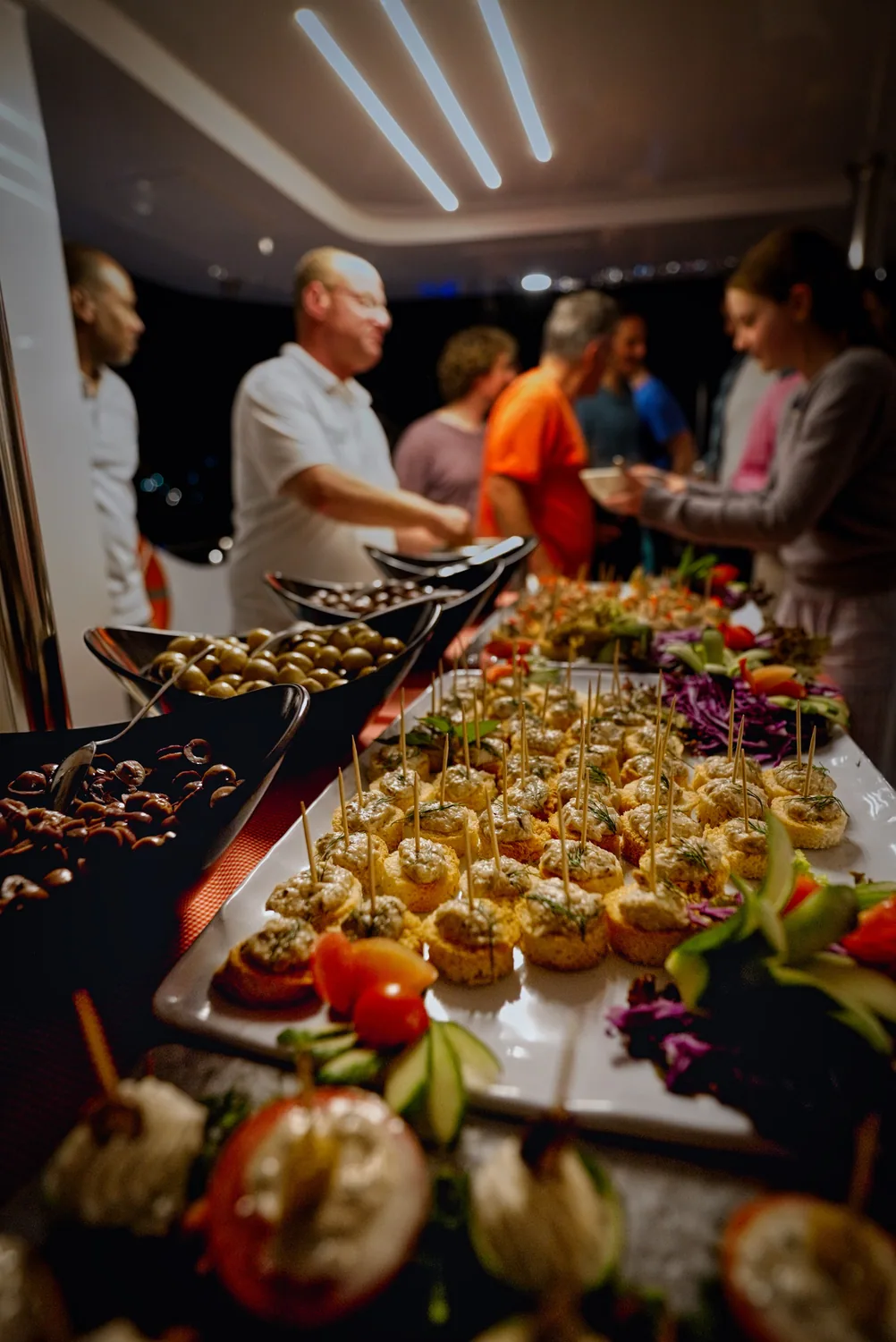 Dinner on board