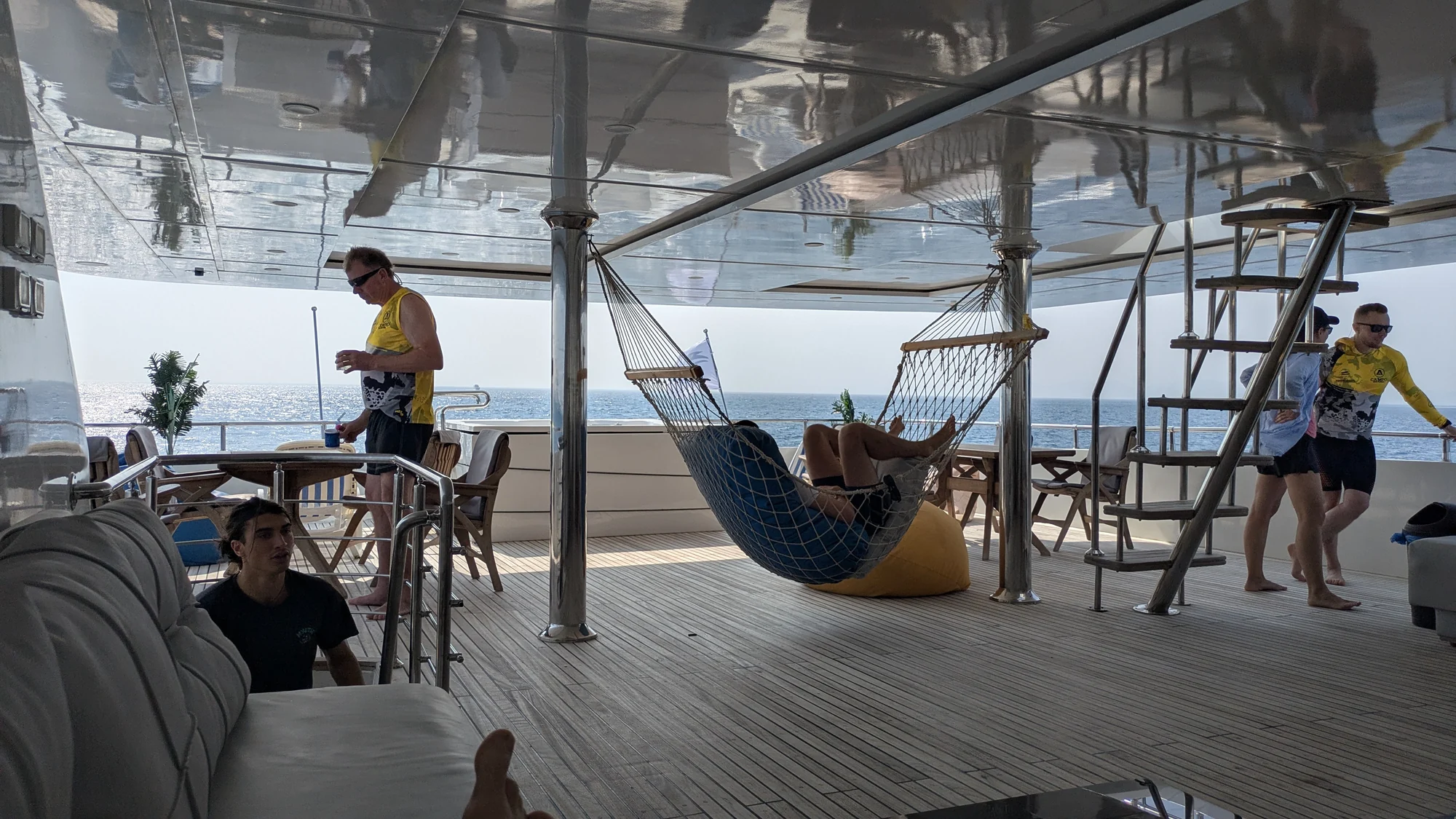 Quiet time on deck