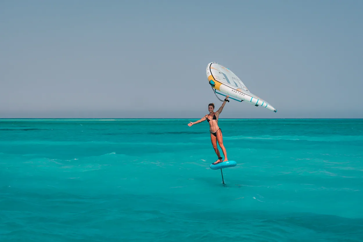 Wind and turquoise water