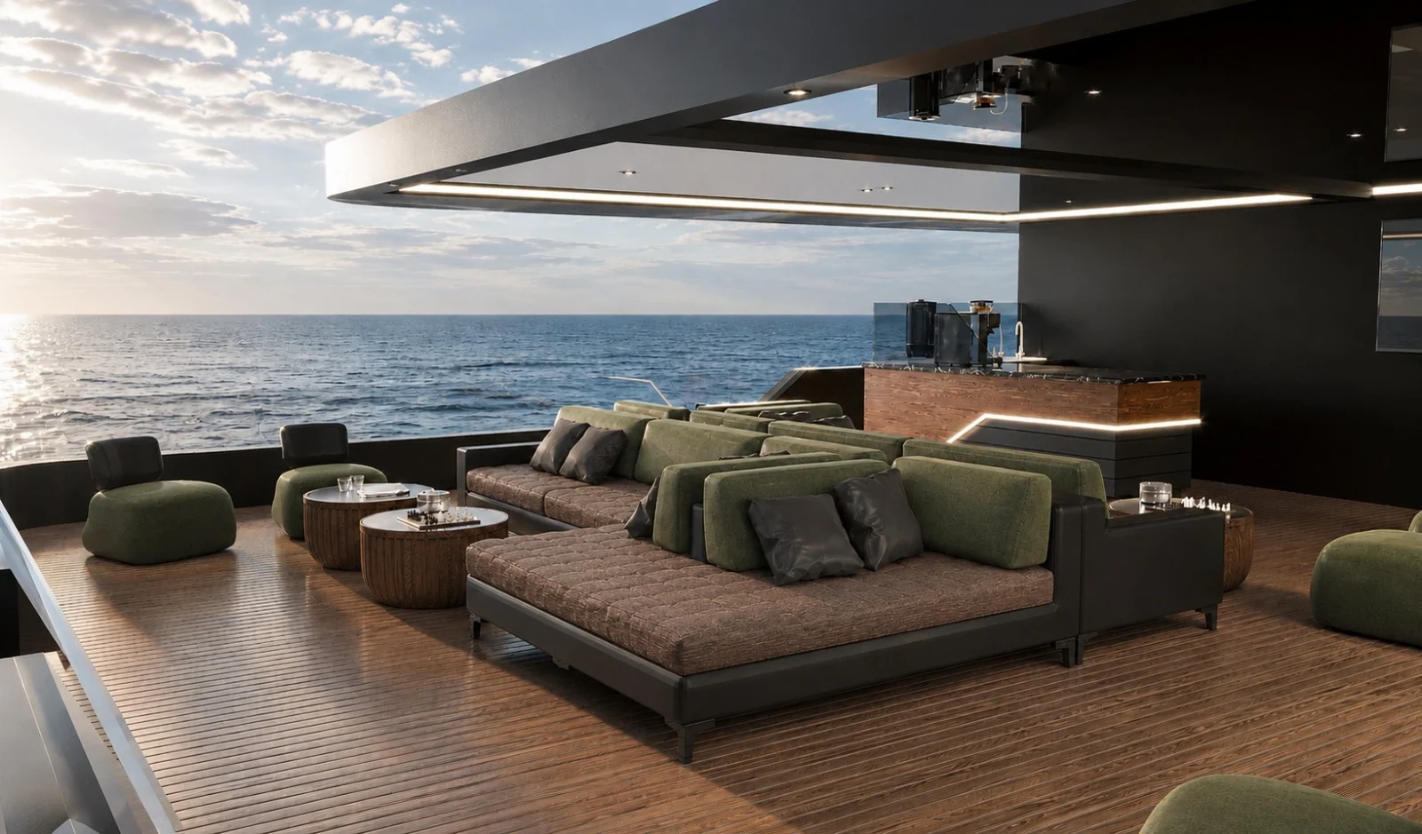 Open-air lounge
